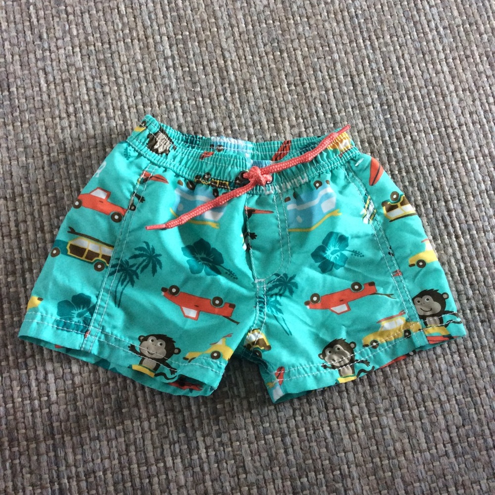 Adorable Carters swim trunks 6/9 months